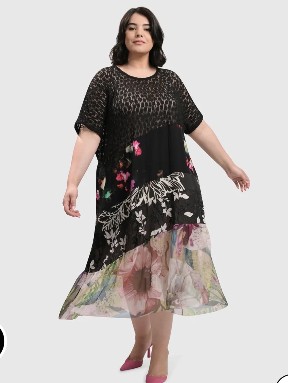 ALEMBIKA ADALINE TIERED MAXI DRESS, FLORAL SIZE 5/US 14-16